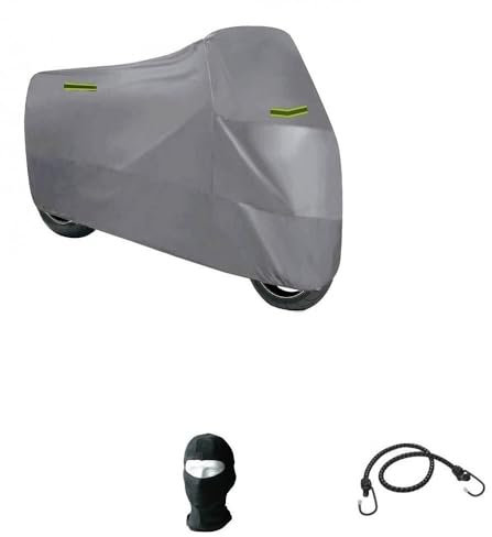 Compatible con Kymco Agility 125 Carry - Funda protectora de moto para scooter de nailon impermeable, funda resistente al desgarro, talla M, cubierta universal resistente a la lluvia, 203 x 89 x 122