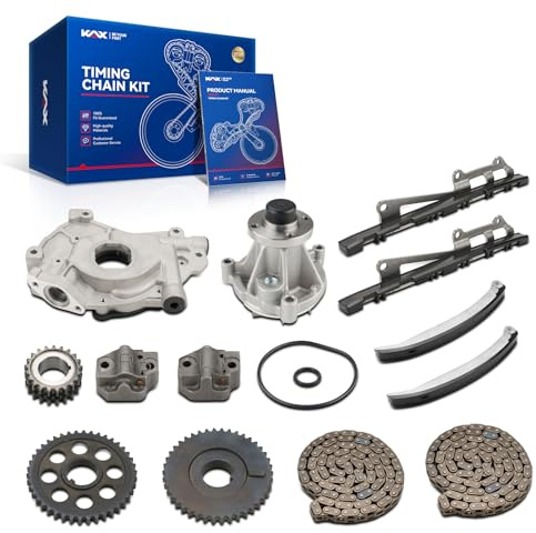 KAX Engine Timing Chain Kit W,Sprocket Compatible with F150 1997-2001 4.6L, Expedition 1997-2002 4.6L, E-150 Econoline 1997-2001 4.6L,