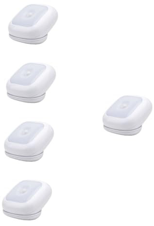 Gadpiparty 5stücke Led Nachtlicht Mit Bewegungssensor Und Magnet Batteriebetrieben Für Schlafzimmer Badezimmer Flur Und Küchen Sanfte Beleuchtung Zwei Automatisch Konstant