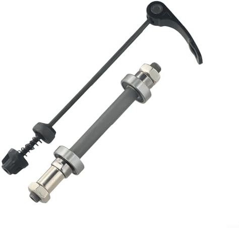 Kit de déverrouillage rapide pour vélo de route, moyeu de roue de vélo de route, broche avant et arrière, axe à dégagement rapide avec 2 roulements pour vélo de route, VTT (arrière)