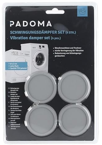 LUTH Premium Profi Parts Lot de 4 amortisseurs de vibrations ronds universels pour machine à laver et sèche-linge