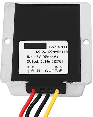 Convertitore Boost, Modulo Elevatore di Potenza, Convertitore Ascensore DC 5V a 12V 10A 120W Tensione di Uscita del Modulo di Alimentazione Boost, Attrezzature per microscopi