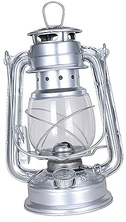 CORHAD Retro Hängende Kerosinlampe Nostalgische Öllampe Für Outdoor-Camping Und Stilvolle Raumdekoration Notfalllicht Für Küche Und Silberfarben