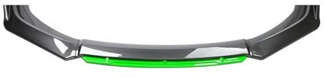 RGHDEHD Auto Frontlippe Frontspoiler für Audi A1 A3 A4 A5 A6 A7 A8 B6 B7 B8 B9 C6 C7 C8 D3 D4 D5 D6, Frontstoßstange Splitter Kit Auto Zubehör.,Carbonfiberlookgreen