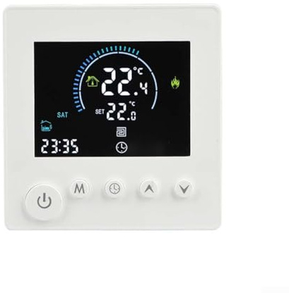 Termostato intelligente, regolatore di temperatura programmabile, compatibile con Alexa, per riscaldamento elettrico caldaia a gas (senza impianto idraulico/caldaia WIFI 3A)