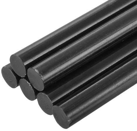 sourcing map 6pcs Full Size Hot Glue Sticks for Glue Gun 11mm x 200mm Large Glue Sticks, Black