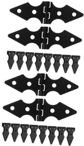 SHINEOFI 2 Set Cerniera Ferro Pesante Per Cancelli E Recinzioni Da Resistente All Usura E Facile Da Installare Per Strutture Esterne 10 Pezzi*2