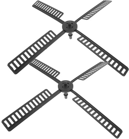 Alasum 2sets Plastic Windmill for Outdoor Garden Decor Replacement Windmill Part