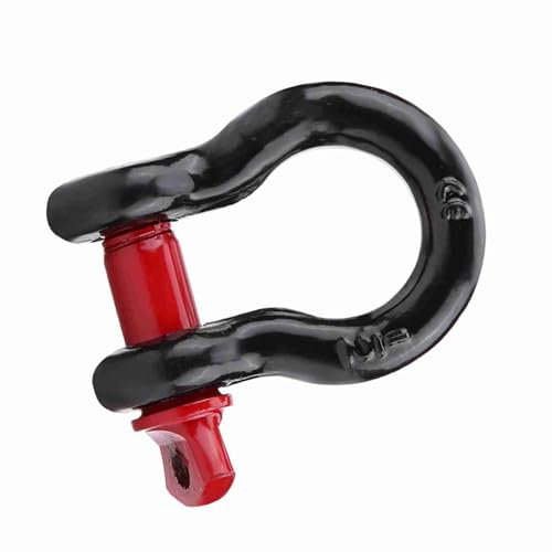 KOSDFOGE Heavy Duty Galvanized Shackles D Ring for Vehicle Recovery Towing 2 Sizes Fits Most UTV ATV (2T)
