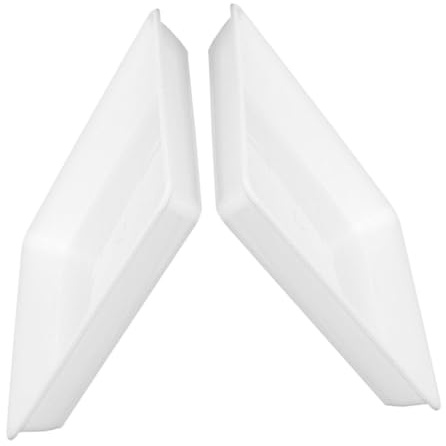 AKOOSY 2 Pezzi Vassoio Quadrato Plastica per Piante Grasse e Bonsai Base Rinforzata Antigoccia per Fioriere da Balcone Contenitore per Piante Dappartamento e Giardino