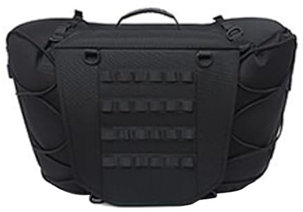 Pavsicgn Borsa Posteriore per Moto - Borsa da Sella Posteriore per Motociclette Impermeabile - Portabagagli Regolabile Rifrangente per Pendolarismo Viaggio Gite in Bici