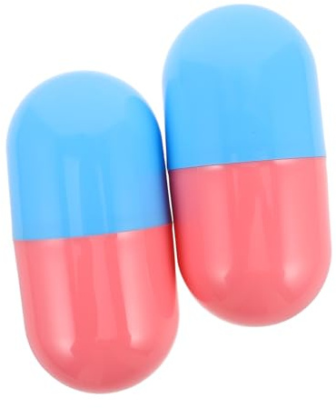 2pcs Plastic Eggshaped Capsule Storage Box for Gumball Machine | Creative Keepsake Container, Large Event Capsules for Graduation Time, Portable Reusable Design for Children