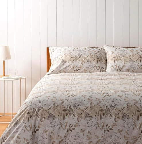 Bassetti Set Copripiumino Matrimoniale 100% Cotone Morbido - Parure Sacco Piumino con Federe Made in Italy (Lotu)