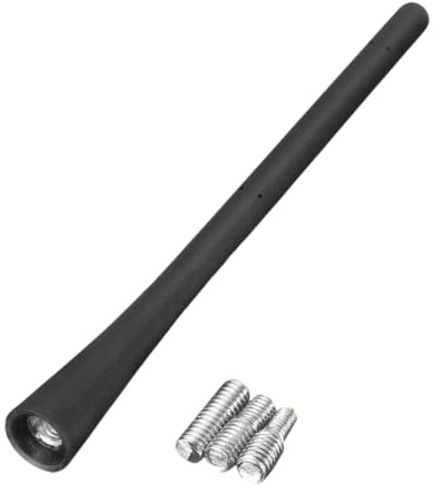Autoantenne Kurz Universal, Universal Auto Dachantenne Ersatz, TPE Material, Geeignet für 3,5 CX-7 Modelle, Kommt mit 3 Schrauben