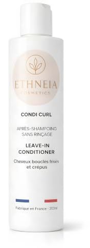 ETHNEIA Condi Curl Soin sans rinçage hydratant Boucles Afro 200ml | Démêle, hydrate et définit sans rinçage · Aloe Vera, Karité, Panthénol · Sans sulfate ni silicone · Vegan · 96,5% naturel