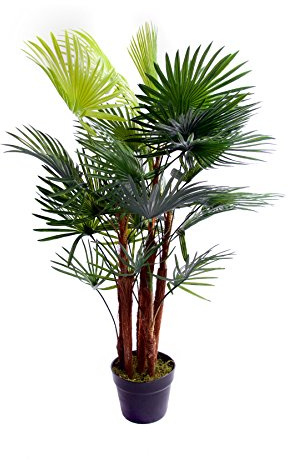 Best Artificial Palmier pour bureau, véranda, jardin, arbre pour l’intérieur et l’extérieur 90 cm, 91 cm