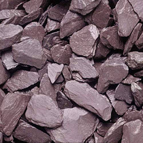 Plum Slate Decorative Aggregates Slate Pebble Chippings Garden Gravel 40mm 20 Kg