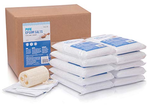 Pure Epsom Salts | Magnesium Sulphate Bath Salt | 10 Kg Pack by The Intelligent Health | Ideal for Relieving Sore Muscles | Reduces Inflammation