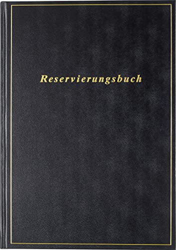 rido/idé Reservierungsbuch 2024 1 Seite = 1 Tag A4 schwarz