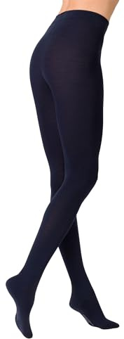 KUNERT Damen Strumpfhosen Soft Wool Cotton wärmend Marine 0360 44-46