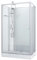 Sanotechnik Cabina de Ducha Completa Viva 2-120 x 80 x 225 cm – Puerta corredera, Cristal de Seguridad, Aluminio Cromado, chorros de Masaje, con Plato de Ducha, Cabina de Ducha Completa