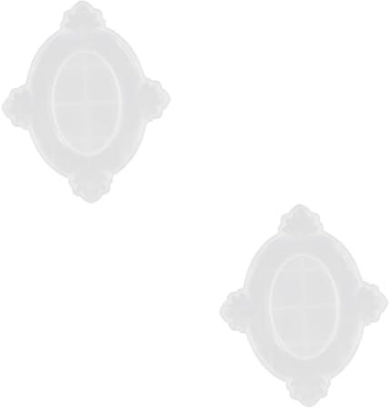 Tofficu 2St Fotorahmen Silikonform silikonrahmen DIY formen Halskettenformen aus Silikon bilderrahmen Silikonformen Zubehör für die Herstellung von Fotorahmen Rahmenformen