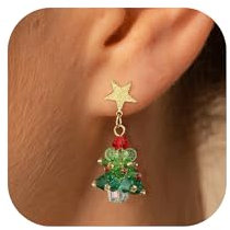 RMMD Weihnachtsohrringe Damen | Weihnachtsdekoration | Ohrringe Weihnachten | Weihnachts Ohrringe | Hypoallergen Weihnachten Geschenke Schmuck | Weihnachtsschmuck Geschenke für Frauen | Feiertagsfeier