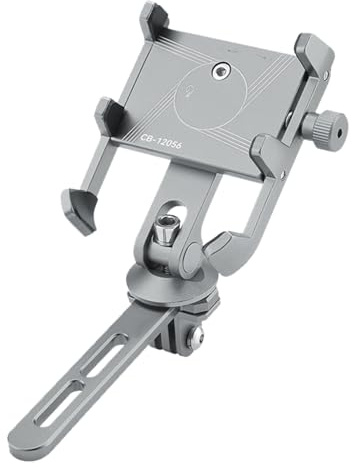 Mobiltelefon cykelfäste – aluminiumlegering cykeltelefonställ | aluminiumlegering cykeltelefonmontering, anti-chock cykeltelefonmontering för styret