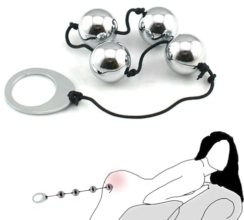 Analkugeln für Mann Liebeskugeln Analkugeln Extra Groß mit 4 Anal Beads Diloschwanz für Frauen Analplug Metall Liebeskugeln für die Frau Kugeldildo Analspielzeuge Buttplug But Plug Analplug für Frauen
