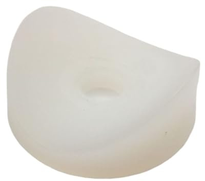 Rondelle/Distanziali a Sella in Nylon (Plastica), per Fissaggio di Tubi Tondi, Uso Industriale e Domestico - 19-6,2 - Naturale - 5 pezzi - Plastic Hardware Store