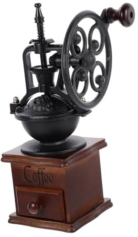 Alipis Moulin À Café Manuel De Style Vintage Mini Moulin À Grains De Poivre Et De Bureau À Manivelle