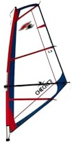 F2 Checker Segel 3,5m² inkl. Mast und Gabel Windsurf Sport Surfen Wassersport Sport
