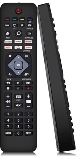 Ricambio Telecomando Philips Universale per tutti i Televisori Philips Android LED LCD 4K Smart TV - Nessuna Configurazione Richiesta