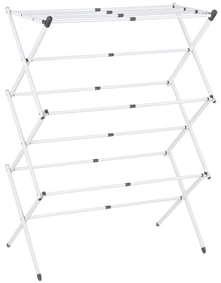 INNO-GO Foldable Metal Indoor Clothes Drying Rack, Portable Laundry Airer, Heavy Duty Laundry Stainless Steel Cloths Drying Rack