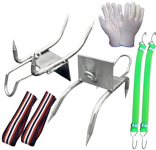 Tree Climbing Juego de zapatos para garras de gato | Juego de zapatos de escalada de árbol para exteriores, equipo de ajuste seguro para actividades al aire libre, plantación de frutas, caza