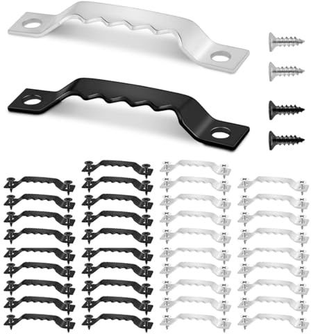 THQAE 40 Pcs ganci per quadri, appendi quadri, chiodi per quadri muro Ganci per Quadri Muro Appendi Quadri Ganci Gancetti Attaccaglie Snodate per Quadri per Appendere Foto Quadro Tela Dipinto