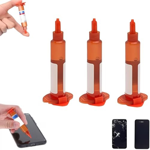 3 Piezas Pegamento Para Moviles,Pegamento Pantalla Movil,5ML Phone Glue,UV Precision Glue,Pegamentos Teléfono Multiusos,Para Reparación De Pantallas Táctiles(B)