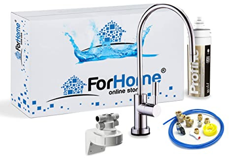Depuratore Acqua Kit Rubinetto Custom G ForHome Purificatore Ultrafiltrazione 0,1 Micron Antibatterico per Lavello Casa