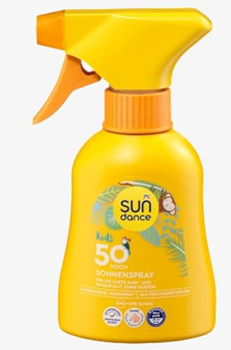 3x Sundance Sonnenspray Kids LSF 50, 200ml wasserfest & vegan