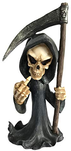 Nemesis Now Fear Cursing Grim Reaper Figurine, Black,21.5cm
