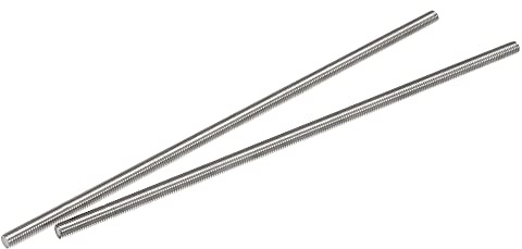 sourcing map 2 Stück Voll Gewindestange M8 x 250mm 304 Edelstahl Rechtsgewinde