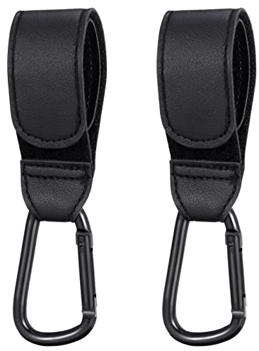 tao pipe 2 Stück Kinderwagen Haken für Wickeltaschen,Kinderwagenhaken Taschenhaken, Anhänger für Kinderwagen in Universeller Passform,Klettverschluss Kinderwagen Haken