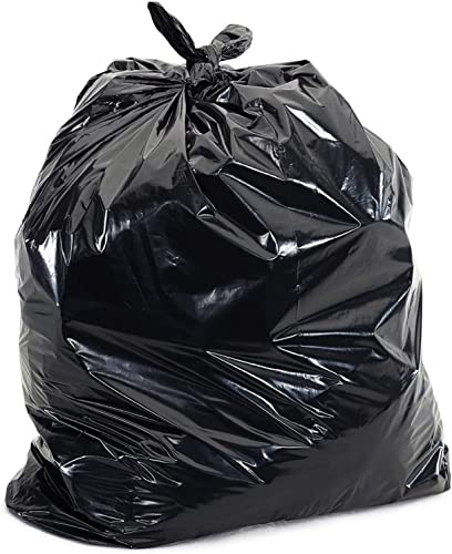 Ideal 365 Medium Duty Black Refuse Sacks/Bin Bags/Bin Liners(200Pack) (1 case)