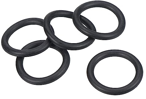 PATIKIL 25 Stück Dichtungsringe O-Ringe Gummidichtung 40mm AD 30mm ID 5mm Dicke Nitrilgummi Unterlegscheibe Dichtungssatz Gummischeiben für Auto Klimaanlage Wasserhahn Rohr Schwarz