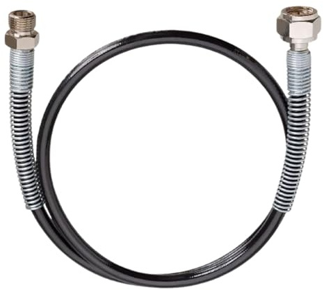 Hochdruckschlauch 1 meter TOF für Schankanlagen CO² mit 1 x W21,8 Innengewinde & Außengewinde