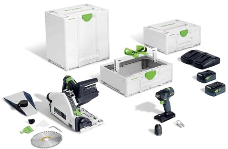 Festool Akku Bohrschrauber 18V + Akku Tauchsäge 18V Set + Zubehör und Systainer