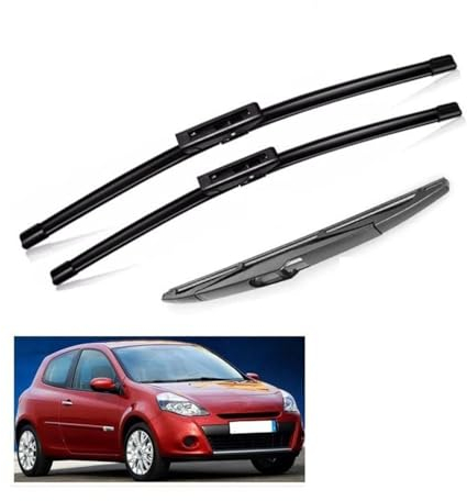 Car Front Rear Wiper Blades Windshield Windscreen Window Cutter Accessories For Renault Clio 3 III Hatchback 2005-2012 Windshield Wiper