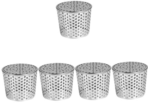 Garneck 5st Bodenablaufabdeckung Aus Edelstahl Grabenablaufrost Dachrinnenfallrohr Dachrinnenschutzfilter Antiblockierabdeckungen Dachablaufabdeckung Dachrinnensieb Rostfreier Stahl