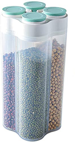 ZHZXBDGQ Food Storage Containers 2.5L Cereal Dispenser, for Storage Container for Muesli/Cornflakes/Spaghetti/Grain-Green