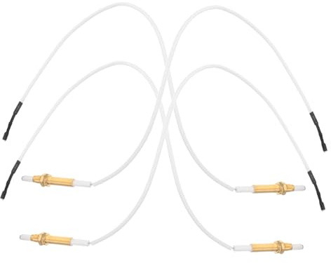 OSALADI 4Pcs Gas Igniter Kit with Flame Sensor Rod for Gas Fireplace Oven and Heater Easy Install Leakproof Sealing Compatible with Models